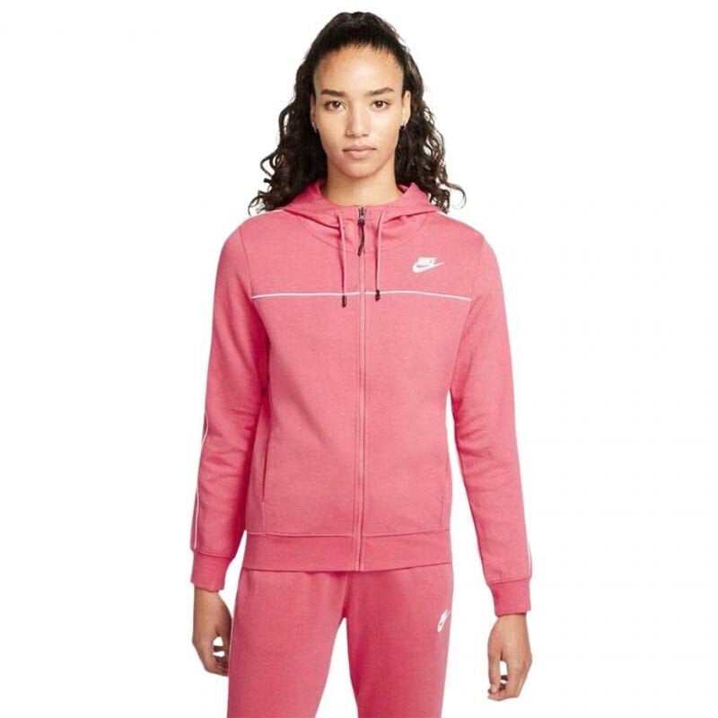 Sportinis džemperis moterims Nike Nsw Mlnm Essential Flecee FZ Hoody Sweatshirt W CZ8338 622, rožinis kaina ir informacija | Sportinė apranga moterims | pigu.lt