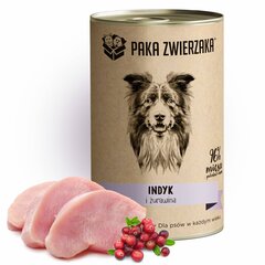 Paka Zwierzaka su kalakutiena, 6x400g цена и информация | Консервы для собак | pigu.lt