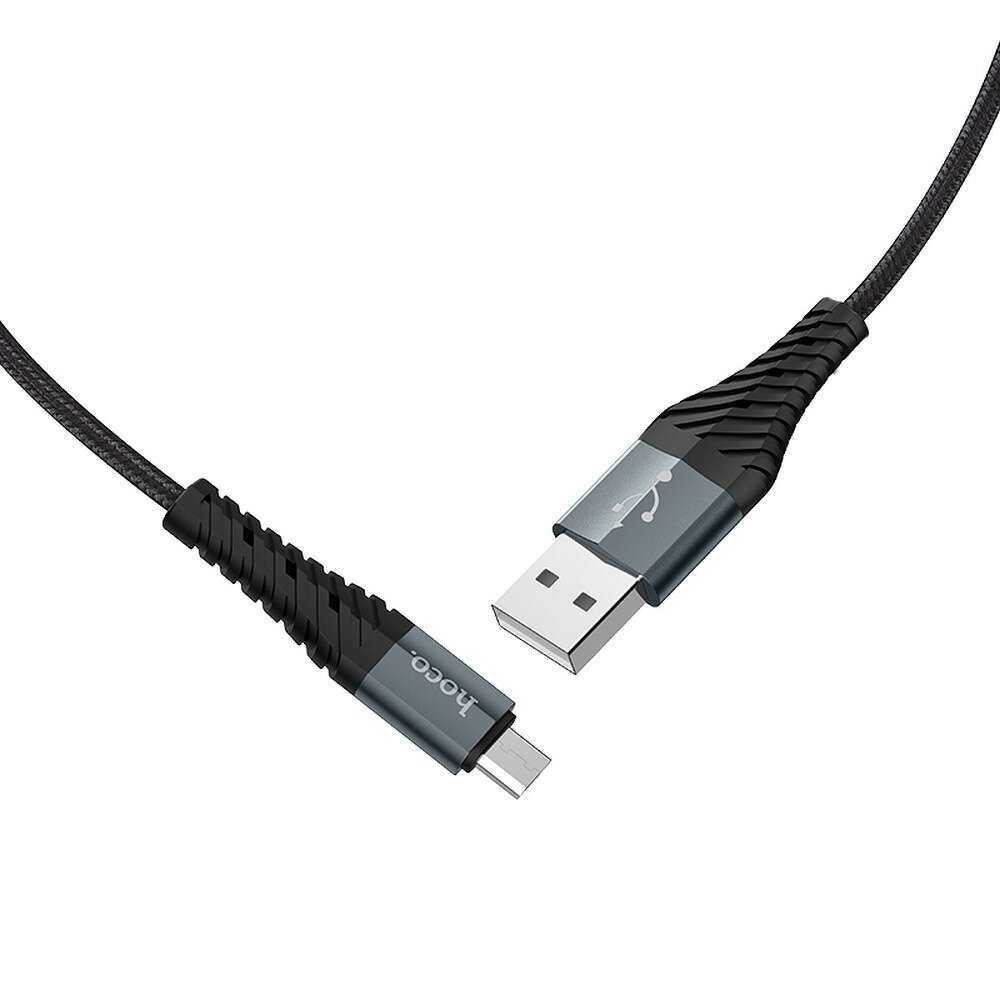 HOCO Cool krovimo ir duomenų perdavimo laidas, Micro USB, juodas kaina ir informacija | Laidai telefonams | pigu.lt