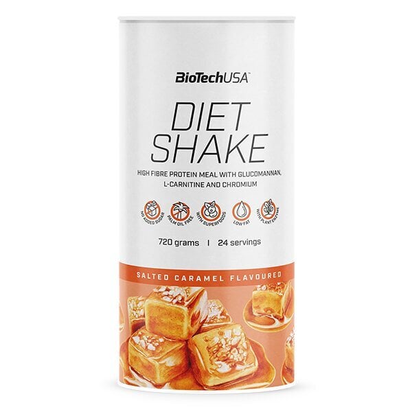 Biotech Diet Shake 720 g, sūdytos karamelės skonio kaina ir informacija | Baltymai | pigu.lt
