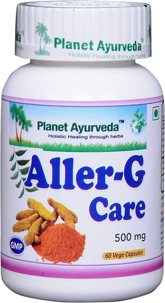 Maisto papildas Planet Ayurveda Aller-G Care, 60 kapsulių kaina ir informacija | Vitaminai, maisto papildai, preparatai gerai savijautai | pigu.lt