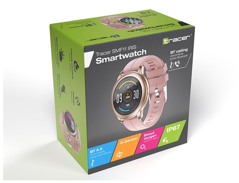 Tracer SMF11, Pink kaina ir informacija | Išmanieji laikrodžiai (smartwatch) | pigu.lt