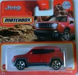 Игрушечная машинка 2021 - 026 - GXM44 Matchbox 2019 JEEP RENEGADE цена и информация | Игрушки для мальчиков | pigu.lt