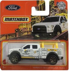 Mašinėlė 2021 - 078 - GXM96 Matchbox '15 FORD F-150 Contractor Truck kaina ir informacija | Žaislai berniukams | pigu.lt