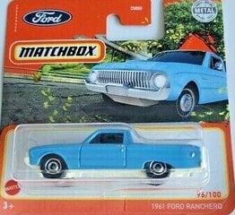 Mašinėlė 2021 - 096 - GXN14 Matchbox 1961 Ford Ranchero kaina ir informacija | Žaislai berniukams | pigu.lt
