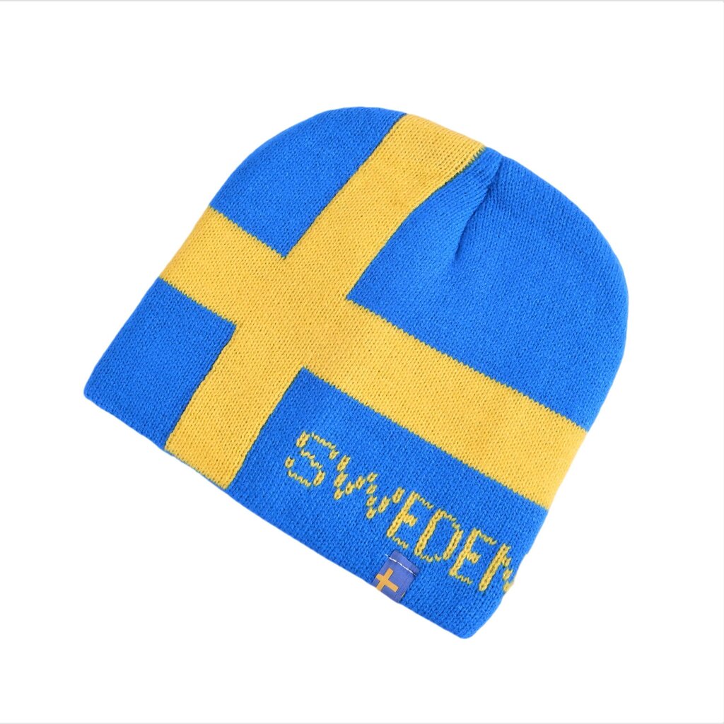 Vilnonė kepurė Sweden, mėlyna цена и информация | Vyriški šalikai, kepurės, pirštinės | pigu.lt