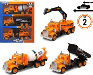 Sunkvežimių rinkinys, 3 vnt. kaina ir informacija | Žaislai berniukams | pigu.lt