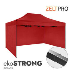 Prekybinė palapinė Zeltpro Ekostrong 3x4,5m, Raudona цена и информация | Палатки | pigu.lt