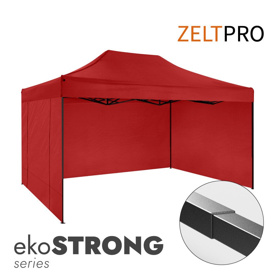 Prekybinė palapinė Zeltpro Ekostrong 3x2m, Raudona kaina ir informacija | Palapinės | pigu.lt