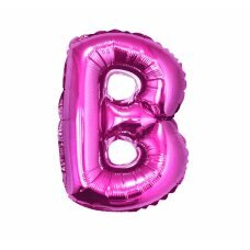 Folijos balionas raidė B, rožinė, 35 cm kaina ir informacija | Balionai | pigu.lt