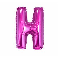 Folijinis balionas raidė H, rožinis, 35 cm kaina ir informacija | Balionai | pigu.lt
