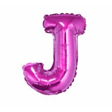 Folijinis balionas raidė J, rožinis, 35 cm kaina ir informacija | Balionai | pigu.lt