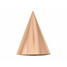 Šventinės kepurės BC, metalinis rožinis auksas, 5 vnt. kaina ir informacija | Dekoracijos šventėms | pigu.lt