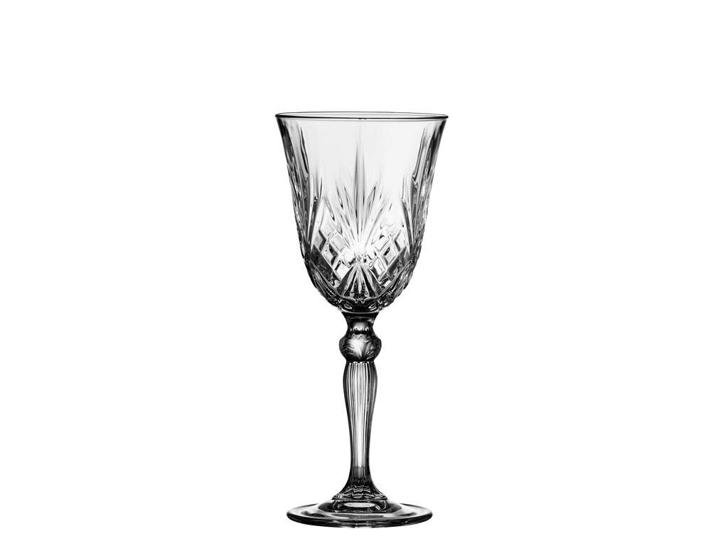 Krištolinės balto vyno taurės 4vnt. 210ml LyngBy Melodia цена и информация | Taurės, puodeliai, ąsočiai | pigu.lt