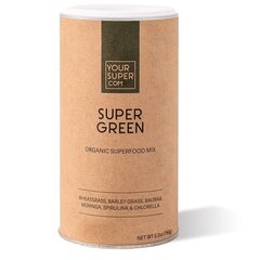 Смесь суперфудов со спирулиной Super Green Mix, Your Super, 150г цена и информация | Функциональные продукты питания (суперфуд) | pigu.lt