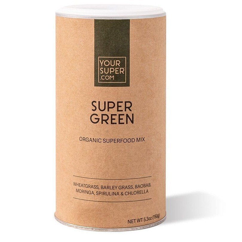 Supermaisto mišinys su spirulina Super Green Mix, Your Super, 150 g kaina ir informacija | Funkcinis maistas (supermaistas) | pigu.lt