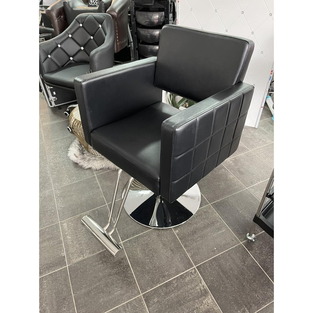 Profesionali kirpyklos kėdė Hair System HS33, juoda цена и информация | Baldai grožio salonams | pigu.lt