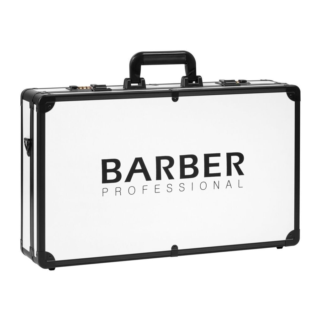 Kirpėjų lagaminas įrankiams susidėti Barber Professional, baltas kaina ir informacija | Kosmetinės, veidrodėliai | pigu.lt