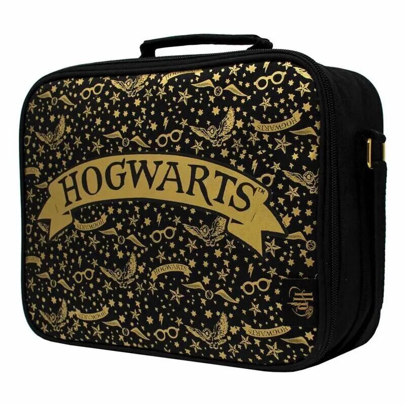 Pietų krepšys Harry Potter Hogwarts, juodas kaina ir informacija | Kuprinės mokyklai, sportiniai maišeliai | pigu.lt