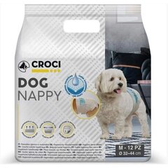 Подгузники Croci Dog для собак, размер M, 32-44 см, 12 шт. цена и информация | Средства по уходу за животными | pigu.lt