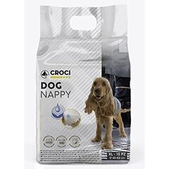 Croci Dog Nappy подгузники для собак, размер XL, 40-62см, 10шт. цена и информация | Средства по уходу за животными | pigu.lt