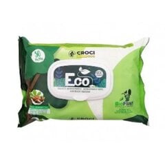 Croci Eco Wipes Almond&SheaButter, migdolų ir taukmedžio sviesto kvapo, drėgnos servetėlės, 30vnt. kaina ir informacija | Priežiūros priemonės gyvūnams | pigu.lt