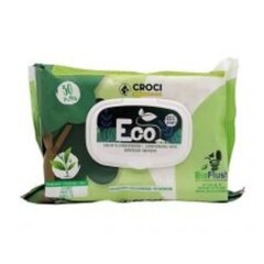 Croci Eco Wipes Tea&Chlorhexidine, žalios arbatos kvapo, drėgnos servetėlės, 30vnt. kaina ir informacija | Priežiūros priemonės gyvūnams | pigu.lt