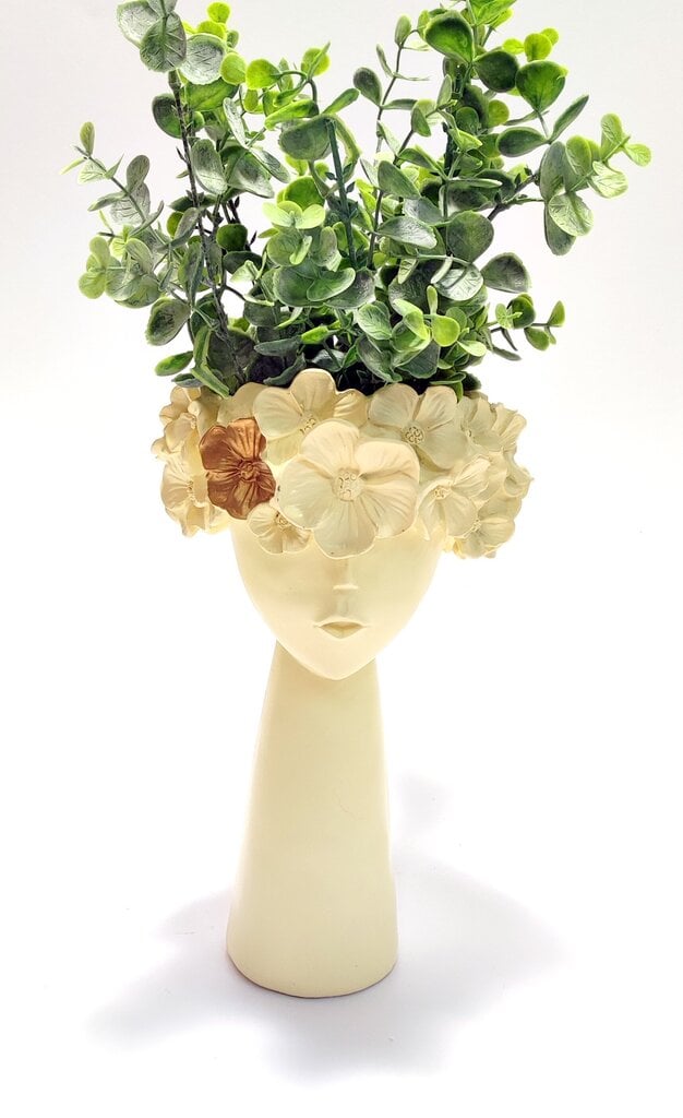 Galvos formos vaza, 28x17 cm kaina ir informacija | Vazos | pigu.lt