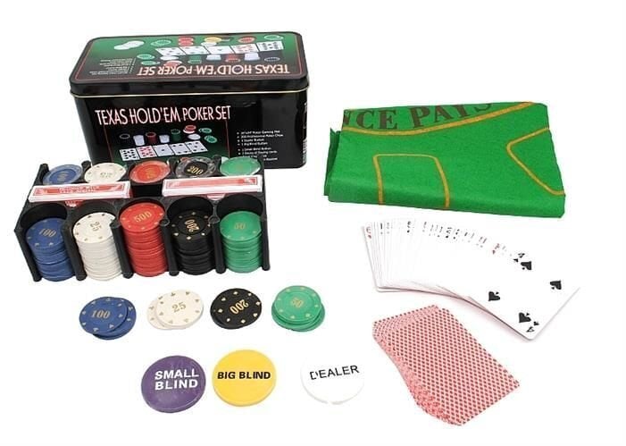 Rinkinys Poker Texas Game Set Box цена и информация | Azartiniai žaidimai, pokeris | pigu.lt