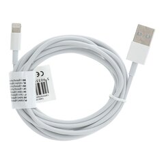 Kabel USB Partner Tele.com USB-A - Lightning 2 m Biały (28609) kaina ir informacija | Kabeliai ir laidai | pigu.lt