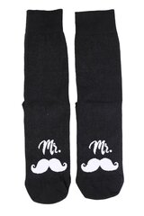 Мужские носки черного цвета с серебряной нитью MISTER "MR" (мистер) цена и информация | Мужские носки | pigu.lt