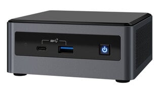 Intel NUC NUC10i7FNHN UCFF i7-10710U 1.1 GHz, 64-bit kaina ir informacija | Stacionarūs kompiuteriai | pigu.lt