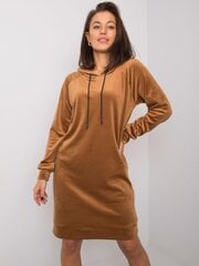 Женское повседневное платье цвета верблюжьей шерсти цена и информация | Платья | pigu.lt