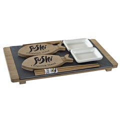 Sushi serviravimo rinkinys DKD Home Decor, 9 vnt. kaina ir informacija | Indai, lėkštės, pietų servizai | pigu.lt