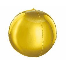 Folijos balionas, 16 colių rutulio formos, aukso spalvos kaina ir informacija | Balionai | pigu.lt