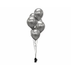 Воздушные шары Beauty & Charm, платиново-серые, 30 см, 50 шт. цена и информация | Шарики | pigu.lt
