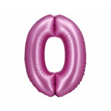 Folijinis balionas Beauty & Charm, numeris 0, satino rožinė, 76 cm kaina ir informacija | Balionai | pigu.lt