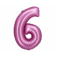 Folijinis balionas Beauty & Charm, 6 numeris, satino rožinė, 76 cm kaina ir informacija | Balionai | pigu.lt