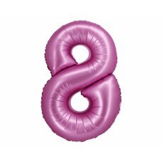 Folijinis balionas Beauty & Charm, 8 numeris, satino rožinė, 76 cm kaina ir informacija | Balionai | pigu.lt