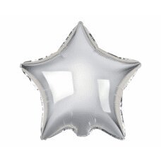 Воздушный фольгированный шарик «Звезда», серебристый, 18 дюймов цена и информация | Шарики | pigu.lt