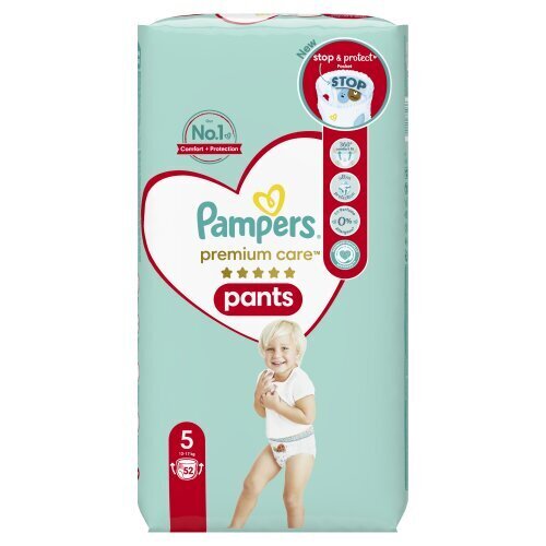 Sauskelnės-kelnaitės PAMPERS Premium Care Pants, 5 Dydis, 104 vnt. kaina ir informacija | Sauskelnės | pigu.lt