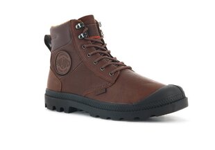 Ботинки Palladium PAMPA SHIELD WP+ LTH, красновато-коричневые цена и информация | Женские ботинки | pigu.lt