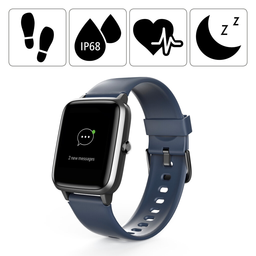 Hama Fit Watch 4900 Dark Blue/Grey kaina ir informacija | Išmanieji laikrodžiai (smartwatch) | pigu.lt