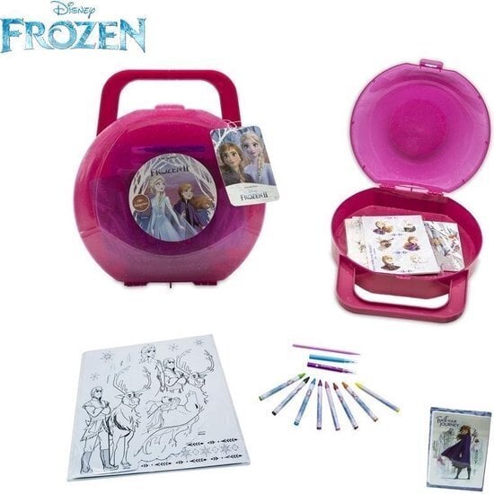 Lagaminas su Frozen lipdukais, 100+ d. kaina ir informacija | Žaislai mergaitėms | pigu.lt