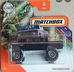 Automobilio modeliukas Matchbox 1968 Dodge D200, juodas kaina ir informacija | Žaislai berniukams | pigu.lt