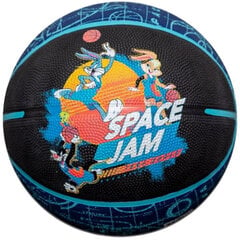 Баскетбольный мяч Spalding Space Jam Court, размер 6, черный и синий цена и информация | Баскетбольные мячи | pigu.lt