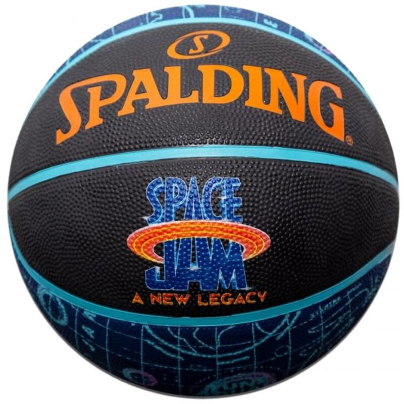 Krepšinio kamuolys Spalding Space Jam Court, 6 dydis, juodai mėlynas цена и информация | Krepšinio kamuoliai | pigu.lt