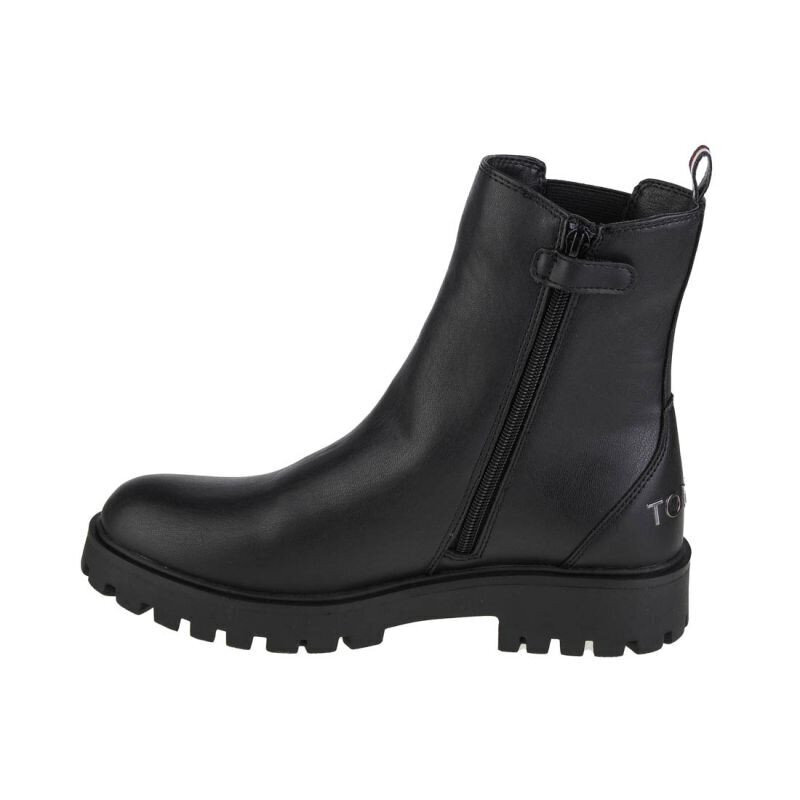 Auliniai batai mergaitėms Tommy Hilfiger Chelsea Boot W T3A5-31198-0289999, juodi цена и информация | Aulinukai vaikams | pigu.lt