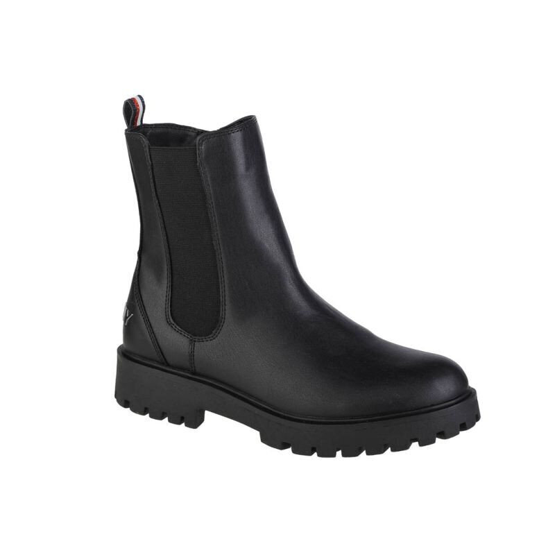 Auliniai batai mergaitėms Tommy Hilfiger Chelsea Boot W T3A5-31198-0289999, juodi kaina ir informacija | Aulinukai vaikams | pigu.lt