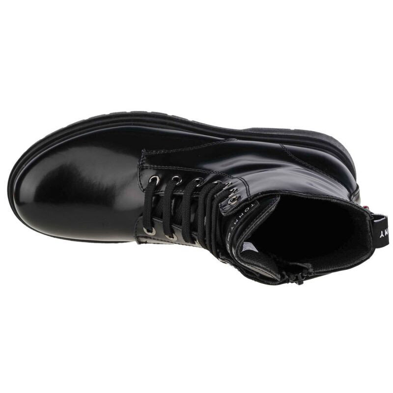 Batai moterims Tommy Hilfiger, juodi цена и информация | Aulinukai, ilgaauliai batai moterims | pigu.lt